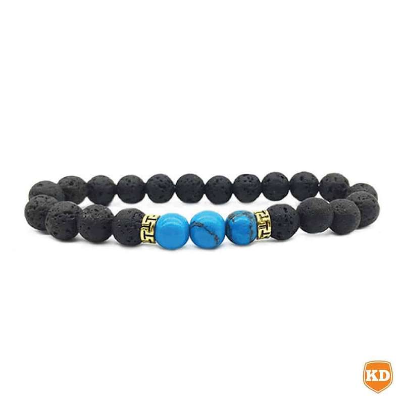 Turquoise & Lava Stone Relaxing Essential Oil Diffuser Beaded Bracelet