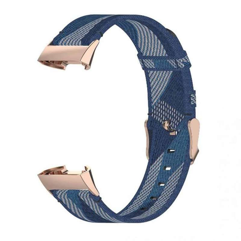 Nylon Band for Fitbit Charge 3/SE/4 - Red stripe