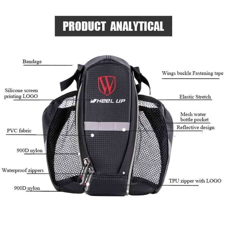 Killer Deals Waterproof Saddle Bag Water Bottle Holder for Mountain Road Bike