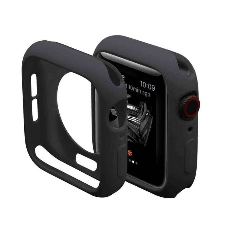 Silicone Protective Case for 44mm Apple Watch- Black