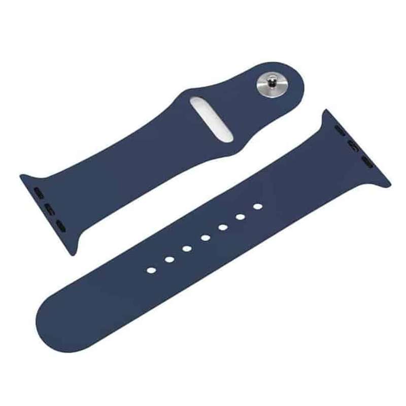 Silicone Strap for 42/44/45/49mm Apple Watch (M/L) - Navy