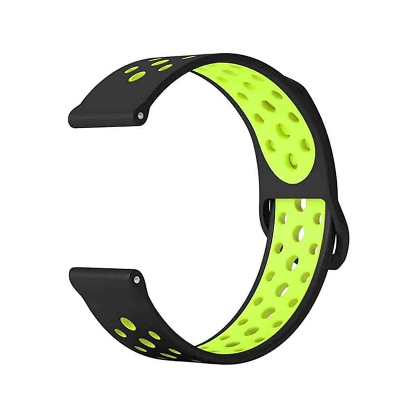 Killer Deals 22mm Samsung Gear Sport silicone strap - Black & green