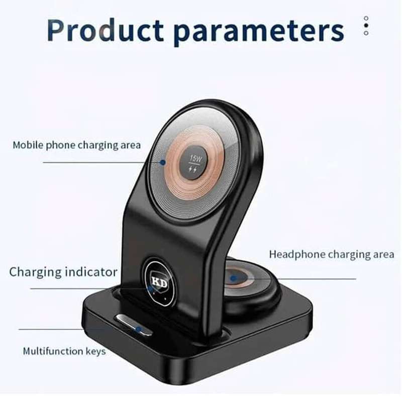 15W MagSafe Wireless Desk Charger for Android/ Apple iPhone