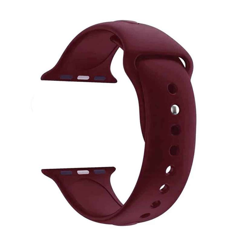Silicone Strap for 38/40/41mm Apple Watch(M/L) - Red Wine