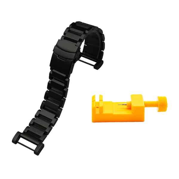 Stainless Steel Strap w/ Link Tool for Suunto Core- Silver