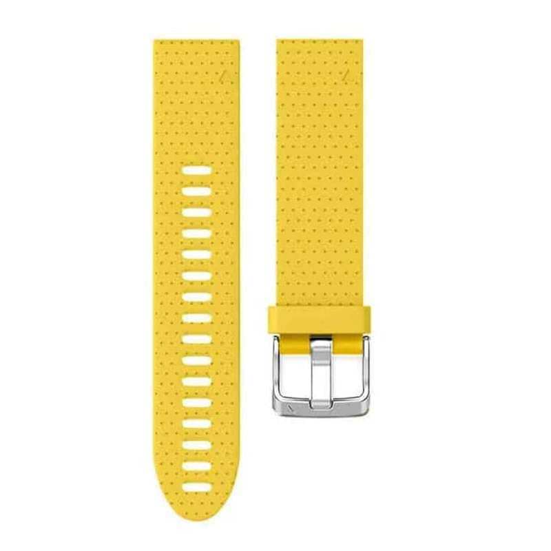 Silicone Strap for 20mm Garmin Fenix 5S/6S - Yellow