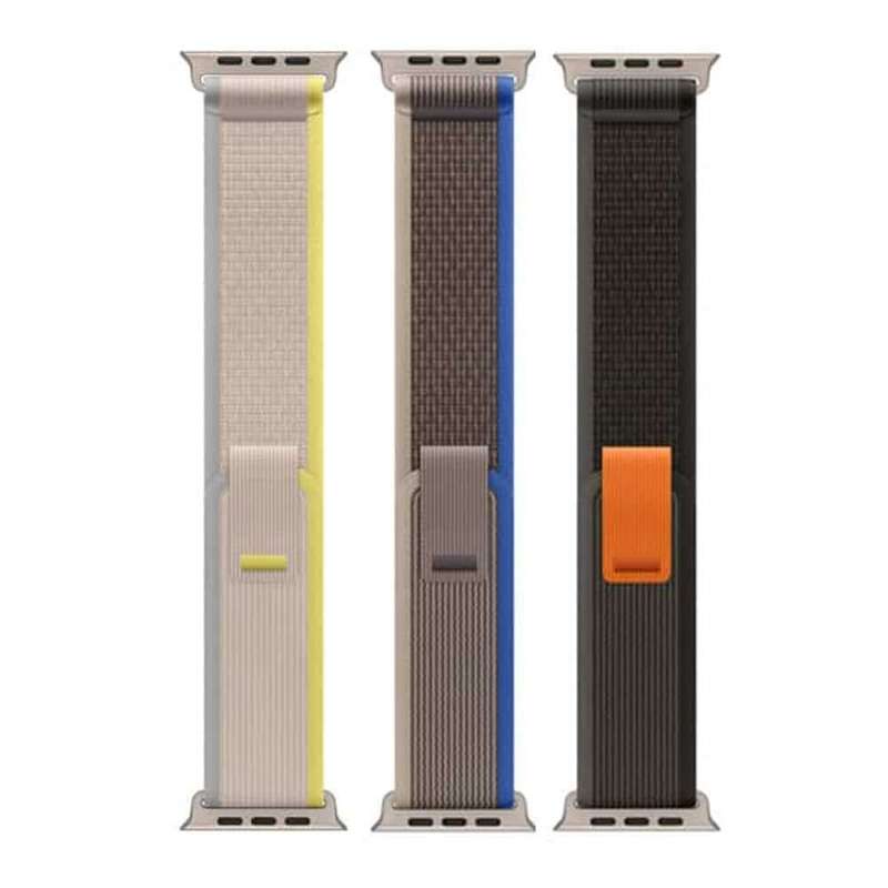 49mm Trail Loop Woven Nylon Strap for Apple Watch Ultra, Grey+Blue