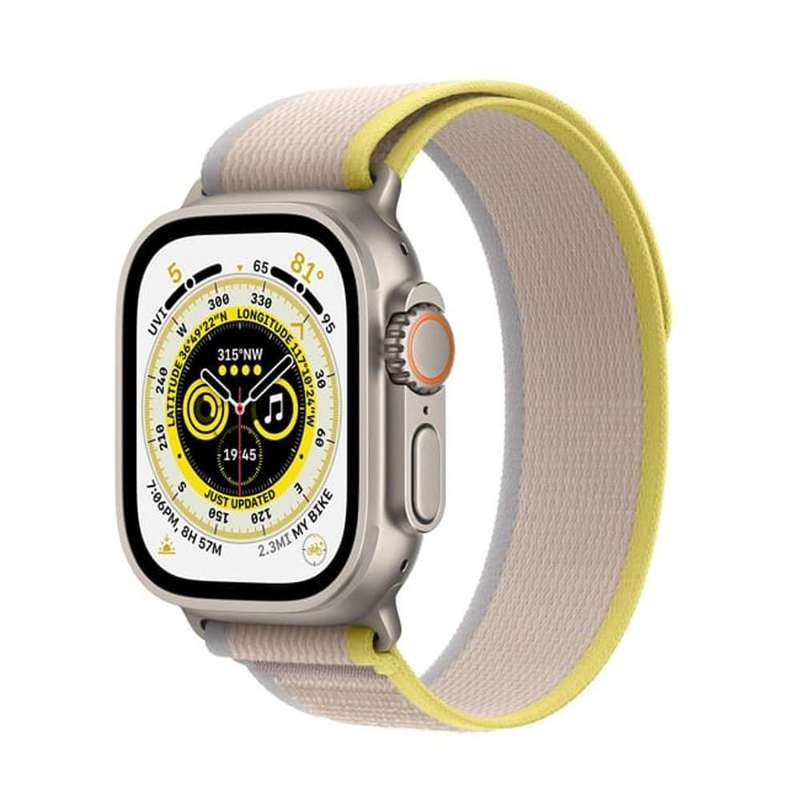 49mm Trail Loop Woven Nylon Strap for Apple Watch Ultra, Grey+Blue