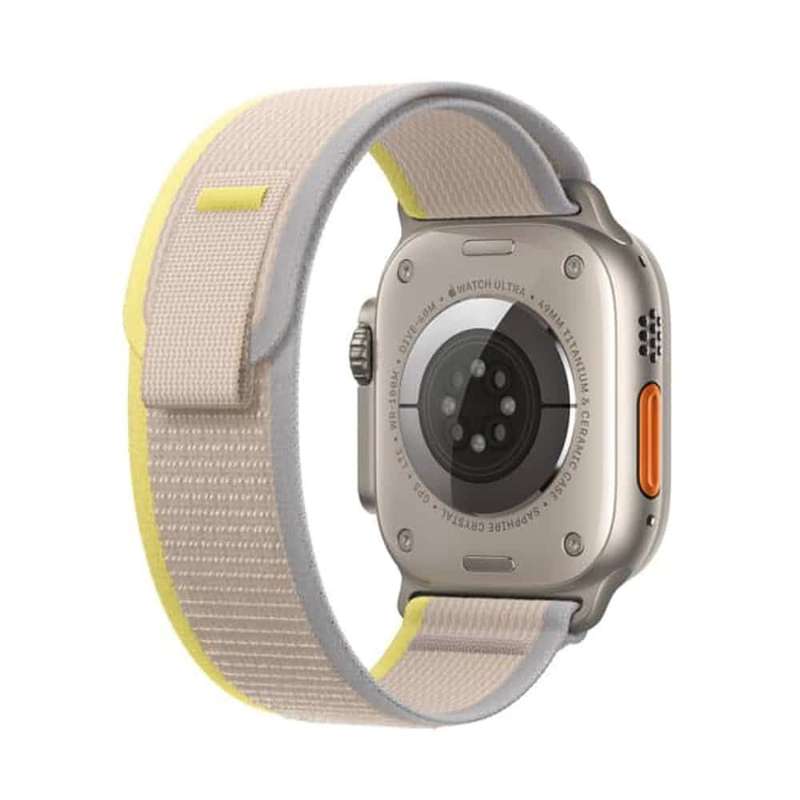 49mm Trail Loop Woven Nylon Strap for Apple Watch Ultra, Grey+Blue