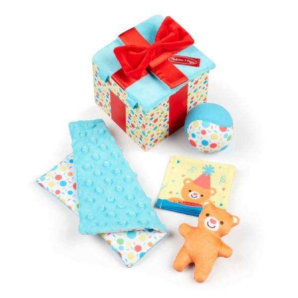 Melissa & Doug Wooden Surprise Gift Box Toy for Babies