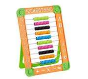 Brainware Bear Orange Plastic Abacus 100 Beads Flatboard
