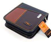 Jarl 40pcs Cd Wallet Brown Leather