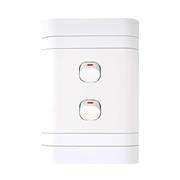 Lesco Flush Cover with 2 Lever 1 Way Switch
