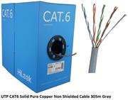 HiLook UTP CAT6 Solid Pure Copper Non Shielded Cable 305m