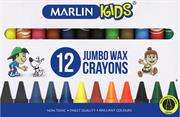 Marlin Kids Jumbo Wax Crayons 14mm