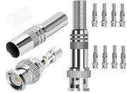 Securnix RG59 8 Pack Screw Spring BNC Connectors