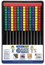 Marlin Plastic Abacus 120 Beads Flatboard