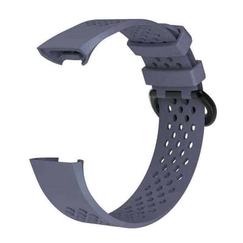 Silicone Strap for Fitbit Charge 3/4 S/M - Grey 22mm