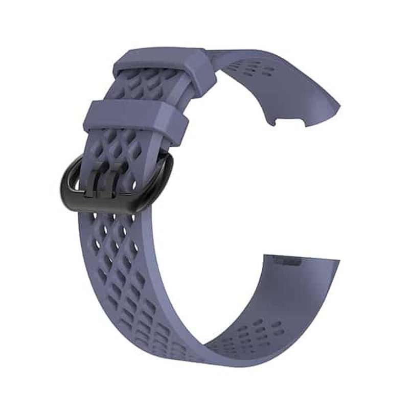Silicone Strap for Fitbit Charge 3/4 M/L - Grey 22mm