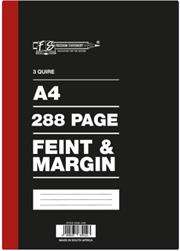 Freedom A4 3 Quire Hard Cover Counter Book 288 Page 5 pack