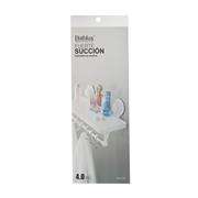 Bathlux Shelf With Hanging Rack With Suction Cup Retail Box