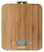 Casa Electronic Bamboo Kitchen Scale Retail Box 1 year