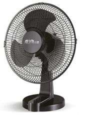 Alva Air 30cm Plastic Desk Fan Black Retail Box 1 year