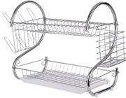 Casey 2 Layer 52cm Stainless Steel Extra Large Dish Rack