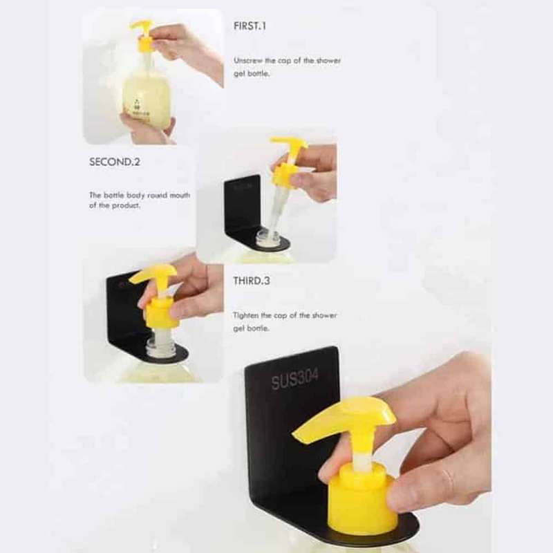 Wall Mounted Shower Soap Dispenser Holder S/M/L Combo Pack