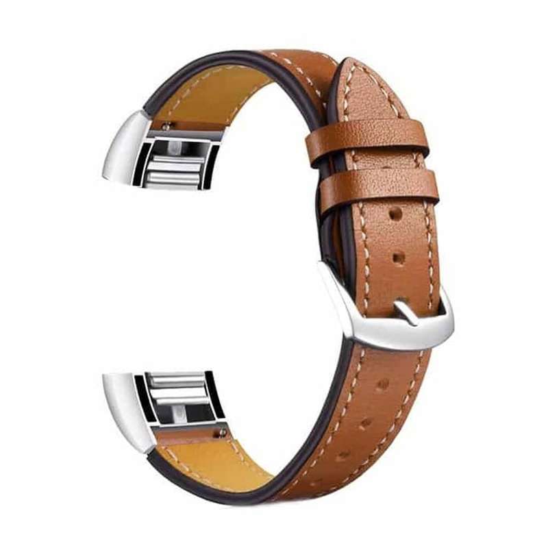 Leather Strap for Fitbit Charge 2-Brown
