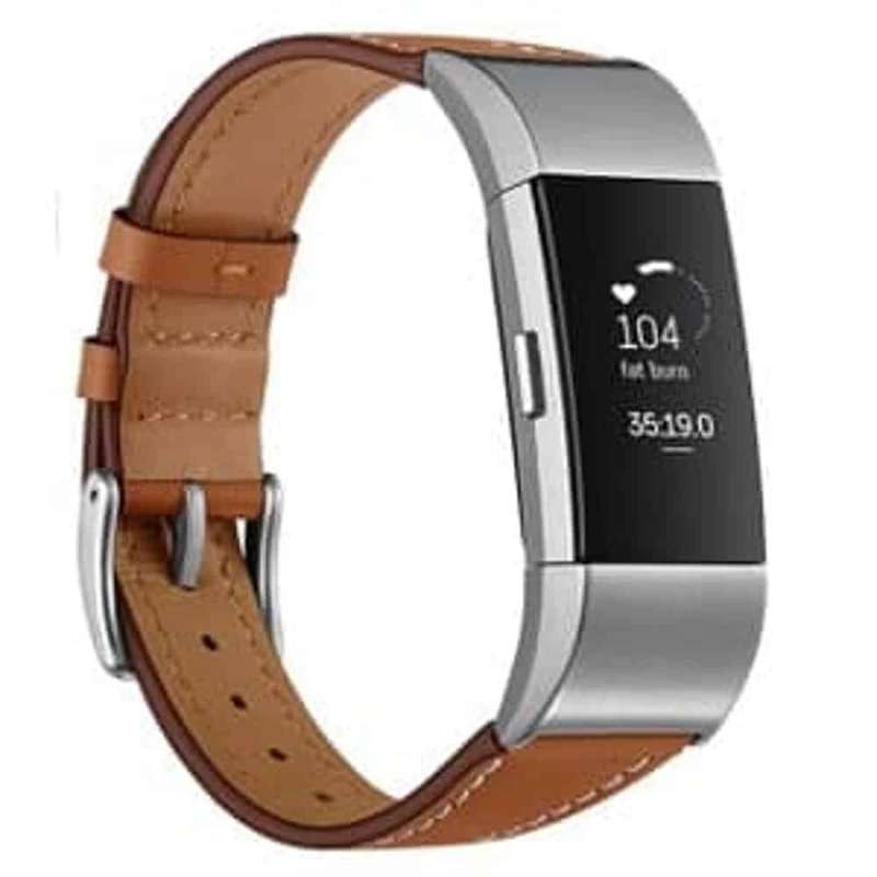 Leather Strap for Fitbit Charge 2-Brown