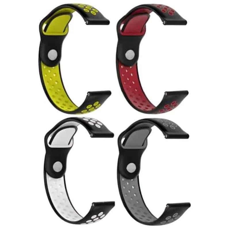 Killer Deals 20mm Perforated Silicone Strap for Samsung Gear Sport- x2 Combo