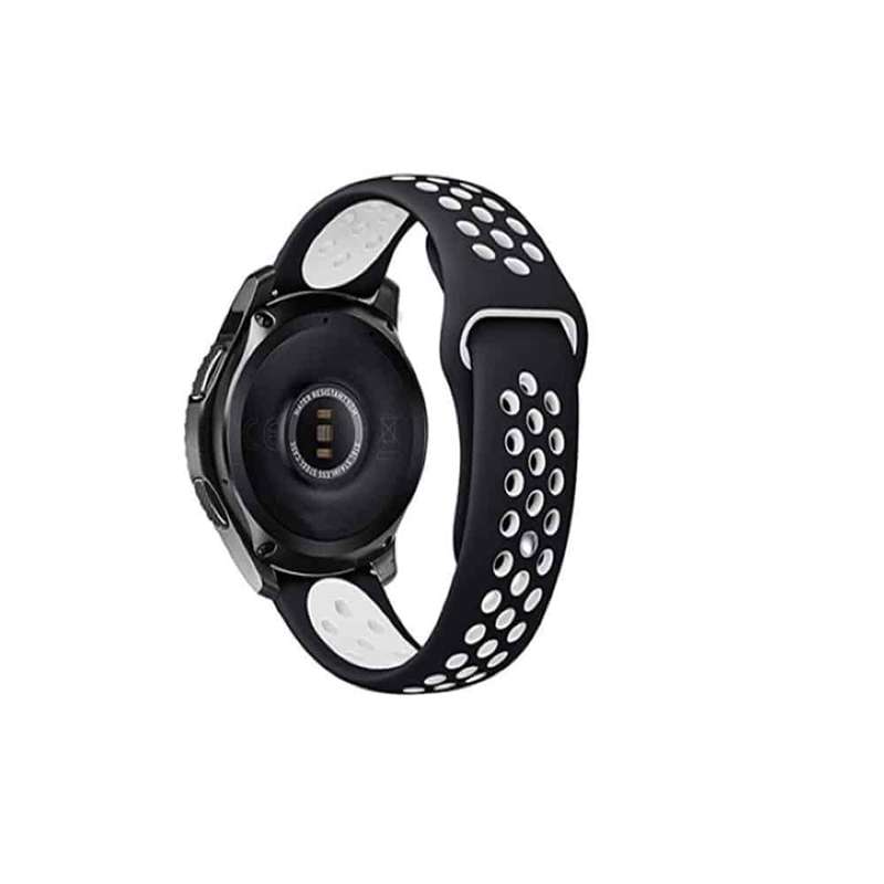 Killer Deals 20mm Samsung Gear Sport silicone strap - Navy & white