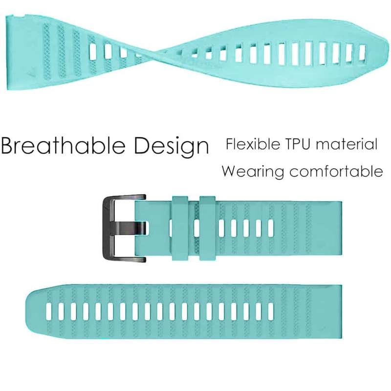 Silicone Strap for Garmin Vivoactive HR -Frost Blue