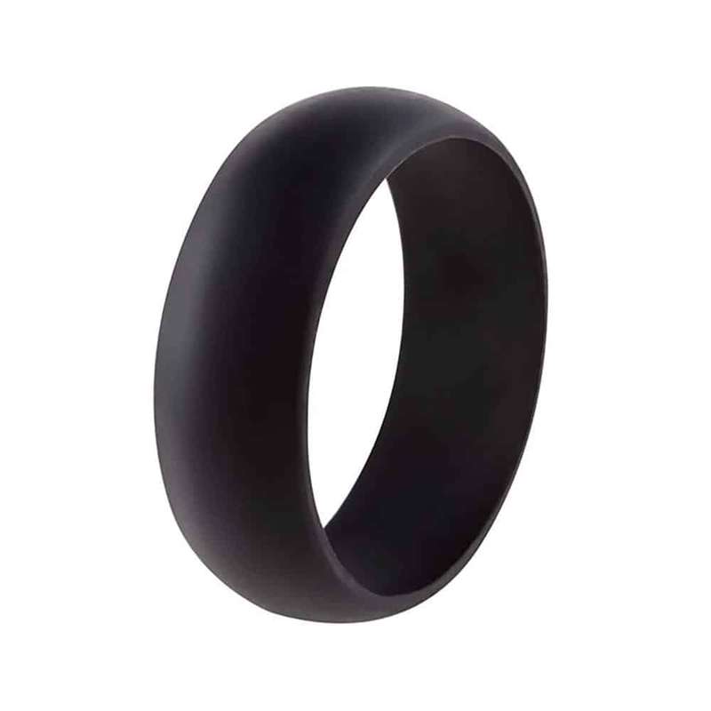 Men's Wedding Exercise Silicone Ring- 8mm- White- RSA V 1/2