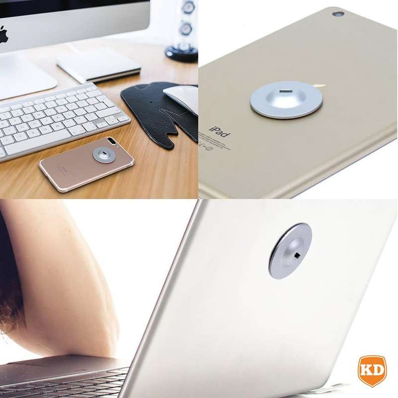 Security Adapter Disk- Silver for T-Bar Lock Slot with 3M Tape
