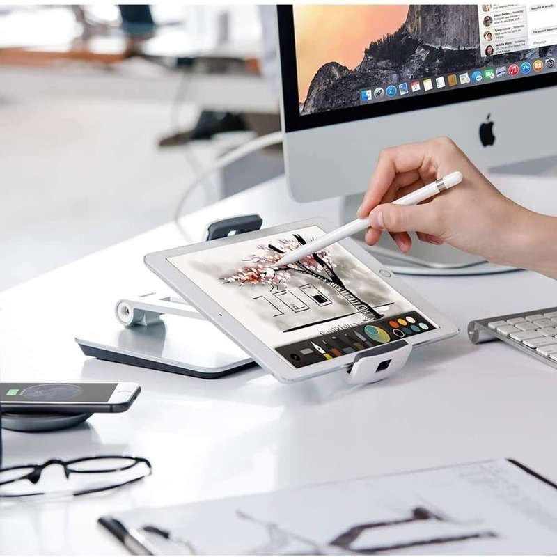 Ergonomic Aluminium Docking Stand for 7-13" Tablet/ iPad