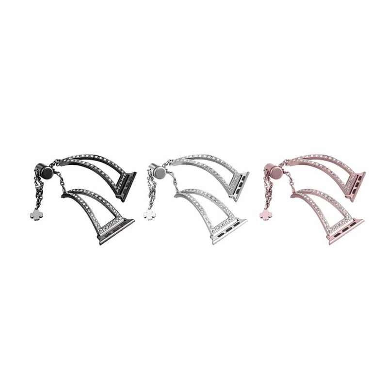 Killer Deals Jewelry Bracelet Strap for 42/44/45/49mm Apple Watch - Black