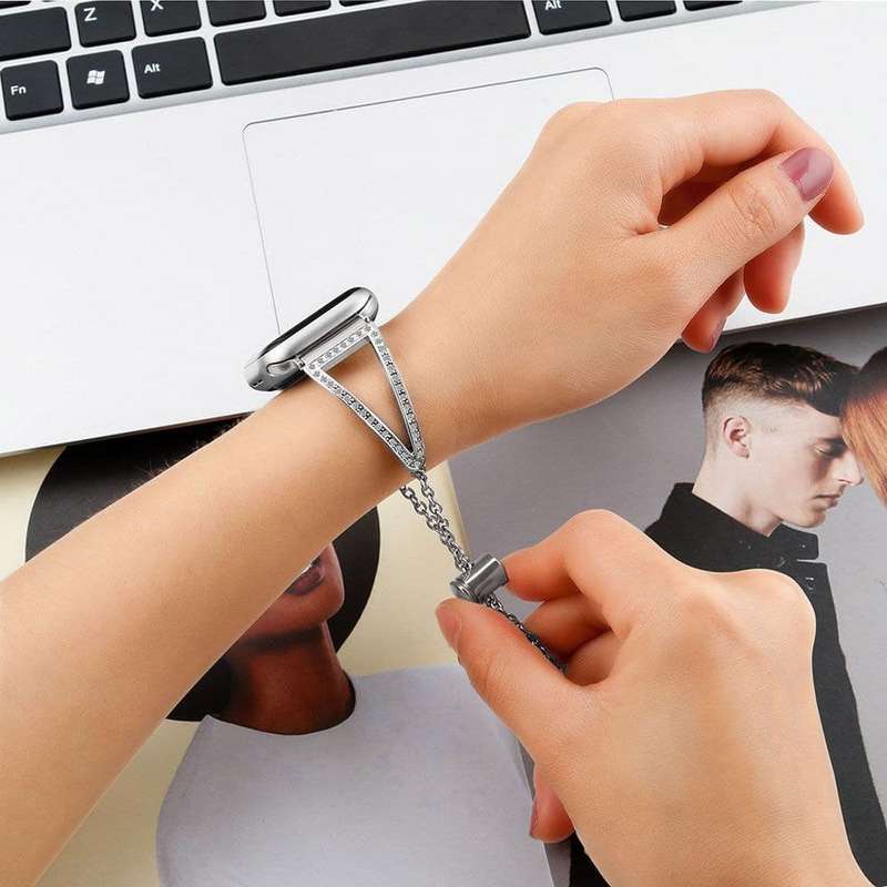 Jewellery Bracelet Strap for 38/40/41mm Apple Watch - Black