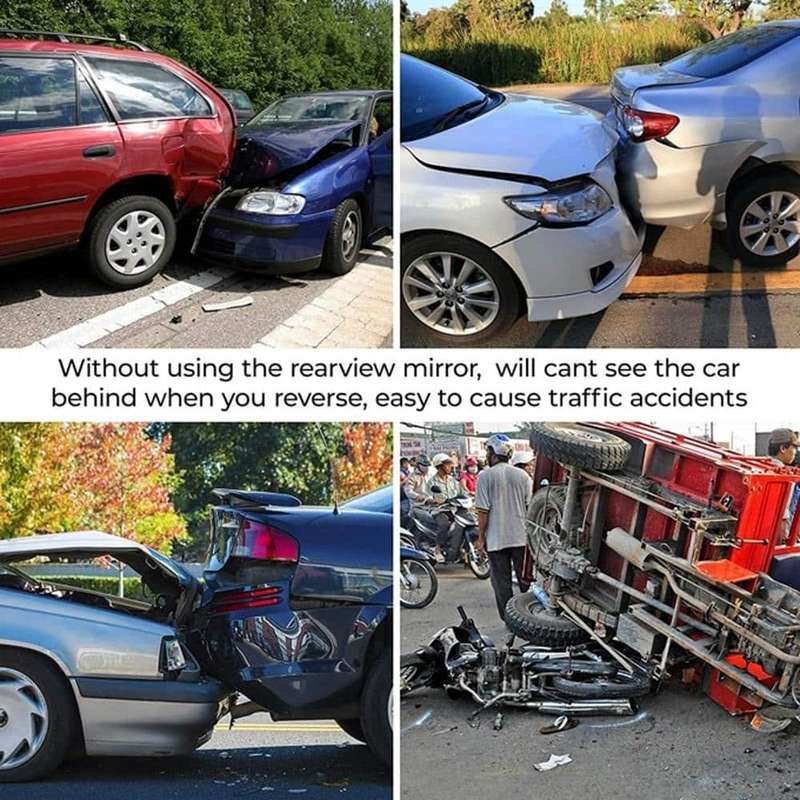 30cm Universal Replacement Curve Panoramic Car Rearview Mirror