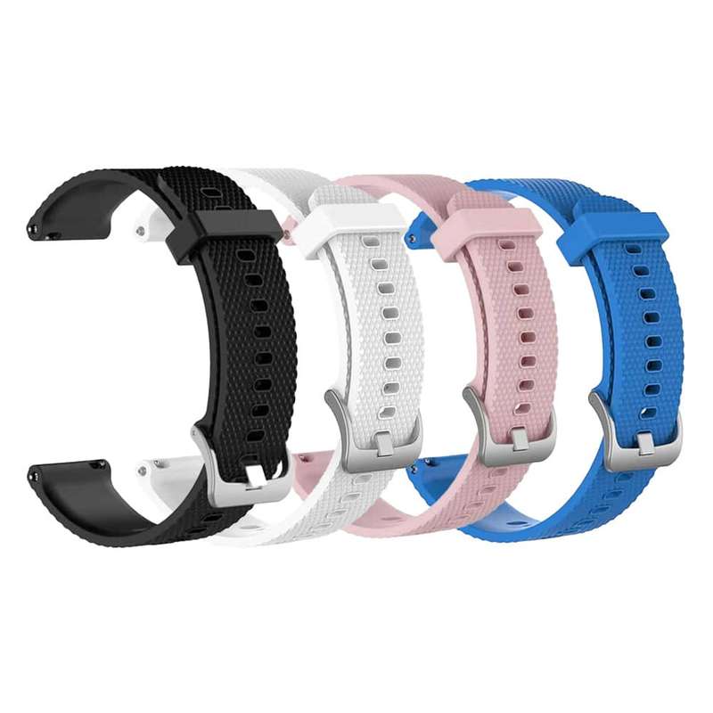 Silicone Quick Release Strap for Garmin Vivoactive 3/Forerunner 245/645/Venu/Suunto Fitness/Pola...