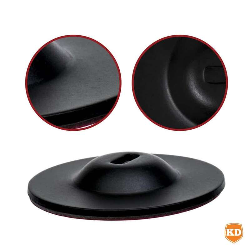 Security Adapter Disk- Black for T-Bar Lock Slot with 3M Tape