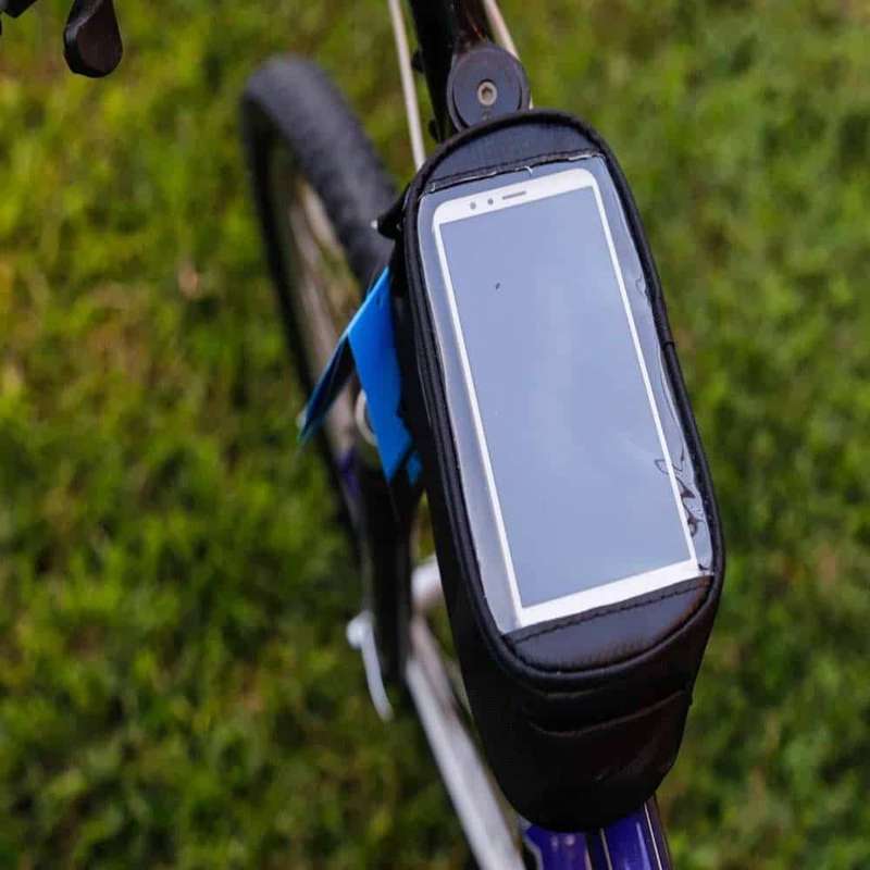 Bicycle Tube Bag with Clear TPU Cover for GPS/ Phone/ Keys