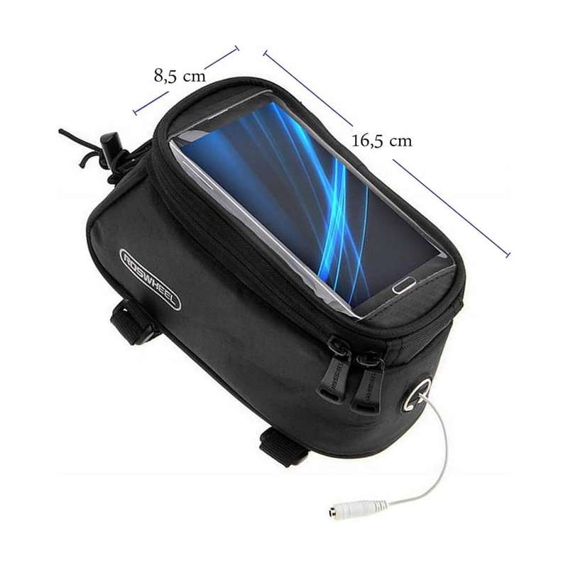 Bicycle Tube Bag with Clear TPU Cover for GPS/ Phone/ Keys