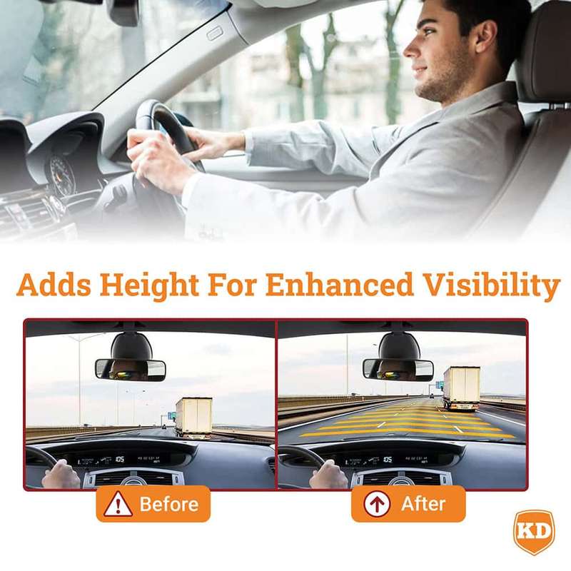 Killer Deals Adult Car Booster Cushion - See Over The Wheel, Drive Safer