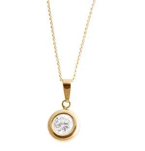 9ct Yellow Gold Tube Necklace