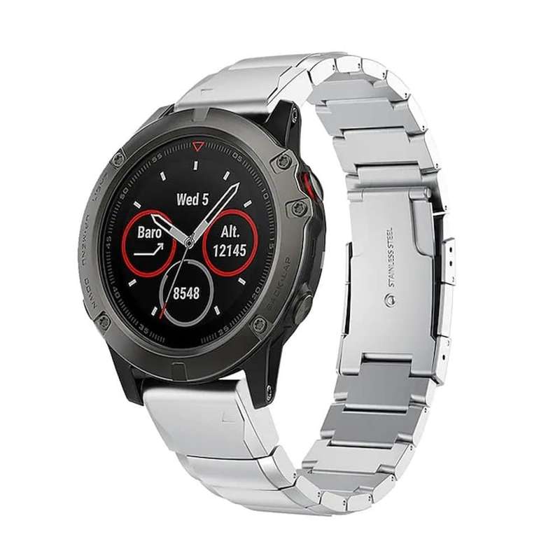 Killer Deals Stainless steel Strap for 20mm Garmin Fenix 5S/6S - Black + Link removal tool