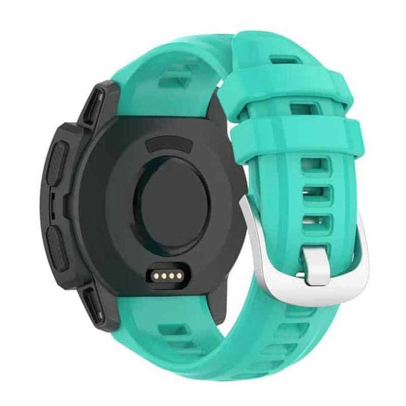 22mm Garmin Instinct Replacement Silicone Strap - Frost Blue