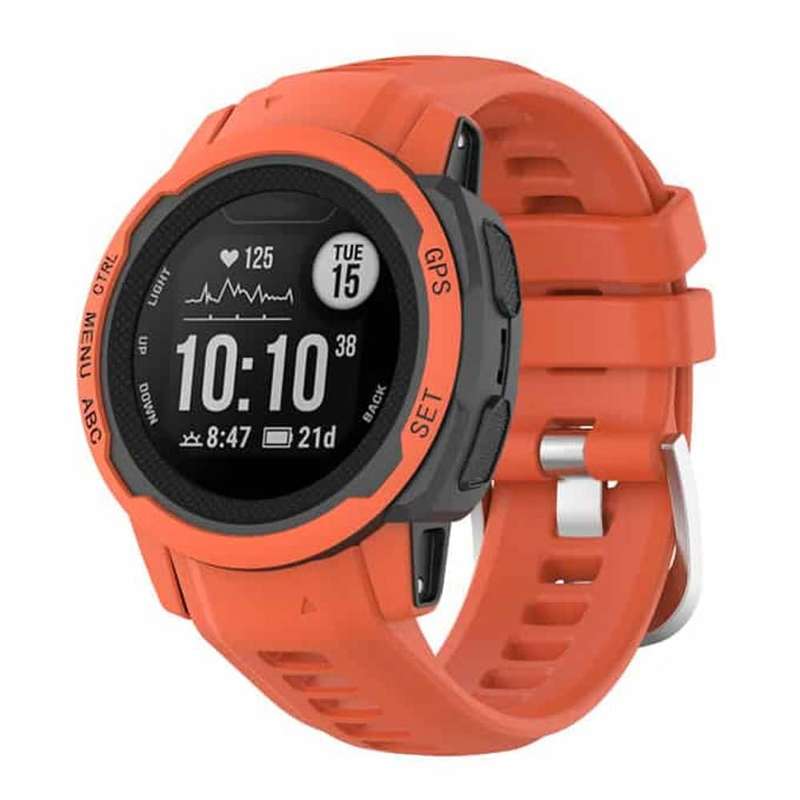 22mm Garmin Instinct Replacement Silicone Strap - Frost Blue