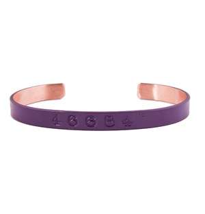 46664 Copper Bangle Purple